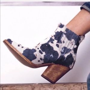 Cow Heel Gorgeous Vegan Suede Ankle Boot